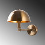 Opviq Lámpara de Pared de Metal Dorado